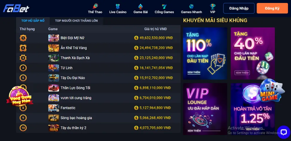 Các cấp độ VIP 33Wim Khuyến Mãi
